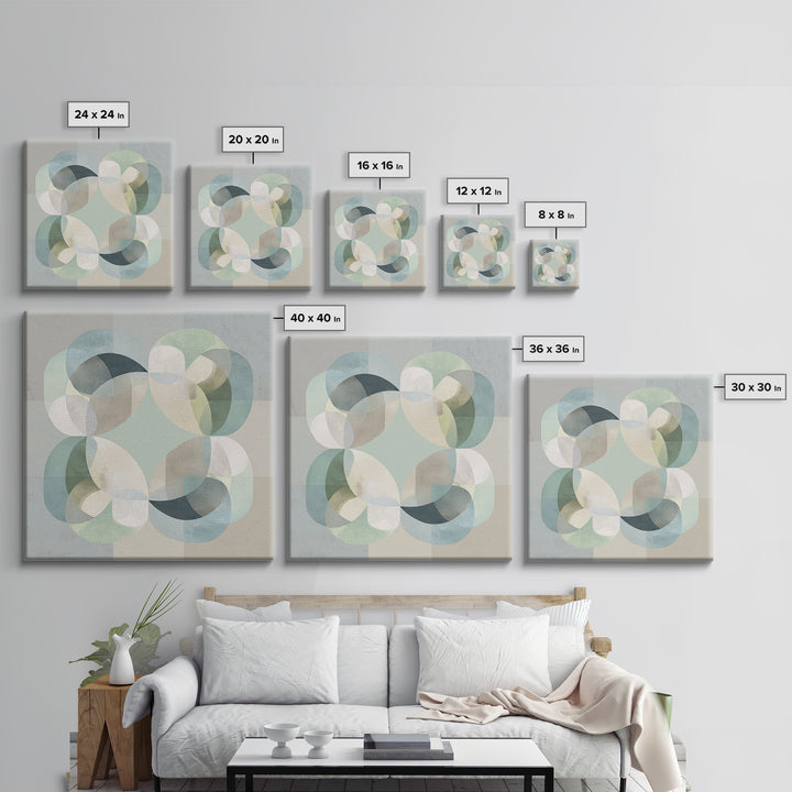 Minimal Geometric Composition Canvas Print, Waiting Room Art, Dental Art, Waiting Room Decor, Abstract Art, Calm, WRA-1x1-5