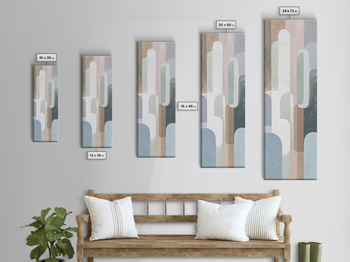 Modern Neutral Arch Abstraction Canvas Print, Waiting Room Art, Wall Sculpture, Waiting Room Decor, Calm, Dog Wall Art, WRA-1x3-33