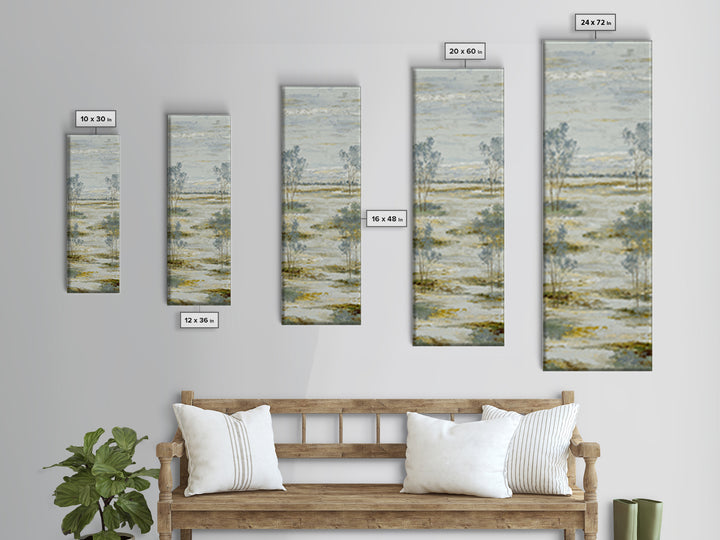 Open Field with Distant Tree Canvas Print, Waiting Room Art, Wall Art, Waiting Room Decor, Fine Art, Calm, Floral Wall Art, WRA-1x3-35