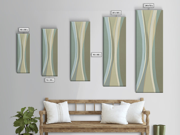 Minimal Geometric Composition Canvas Print, Waiting Room Art, Office Art, Waiting Room Decor, Abstract Art, Calm, Gallery Decor, WRA-1x3-41