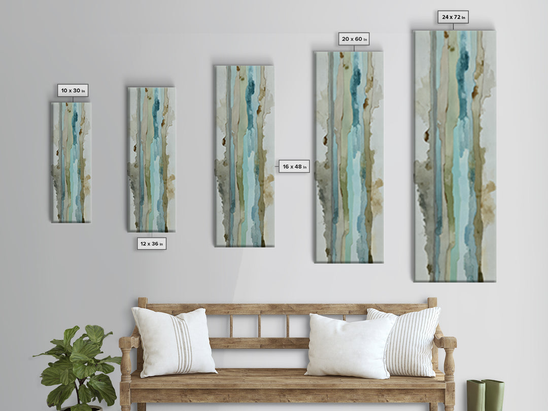 Modern Neutral Arch Abstraction Canvas Print, Waiting Room Art, Floral Wall Art, Waiting Room Decor, Abstract Art, Calm, WRA-1x3-81