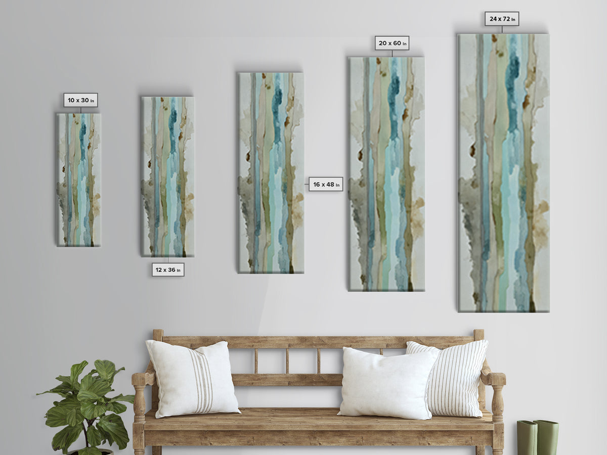 Modern Neutral Arch Abstraction Canvas Print, Waiting Room Art, Floral Wall Art, Waiting Room Decor, Abstract Art, Calm, WRA-1x3-81