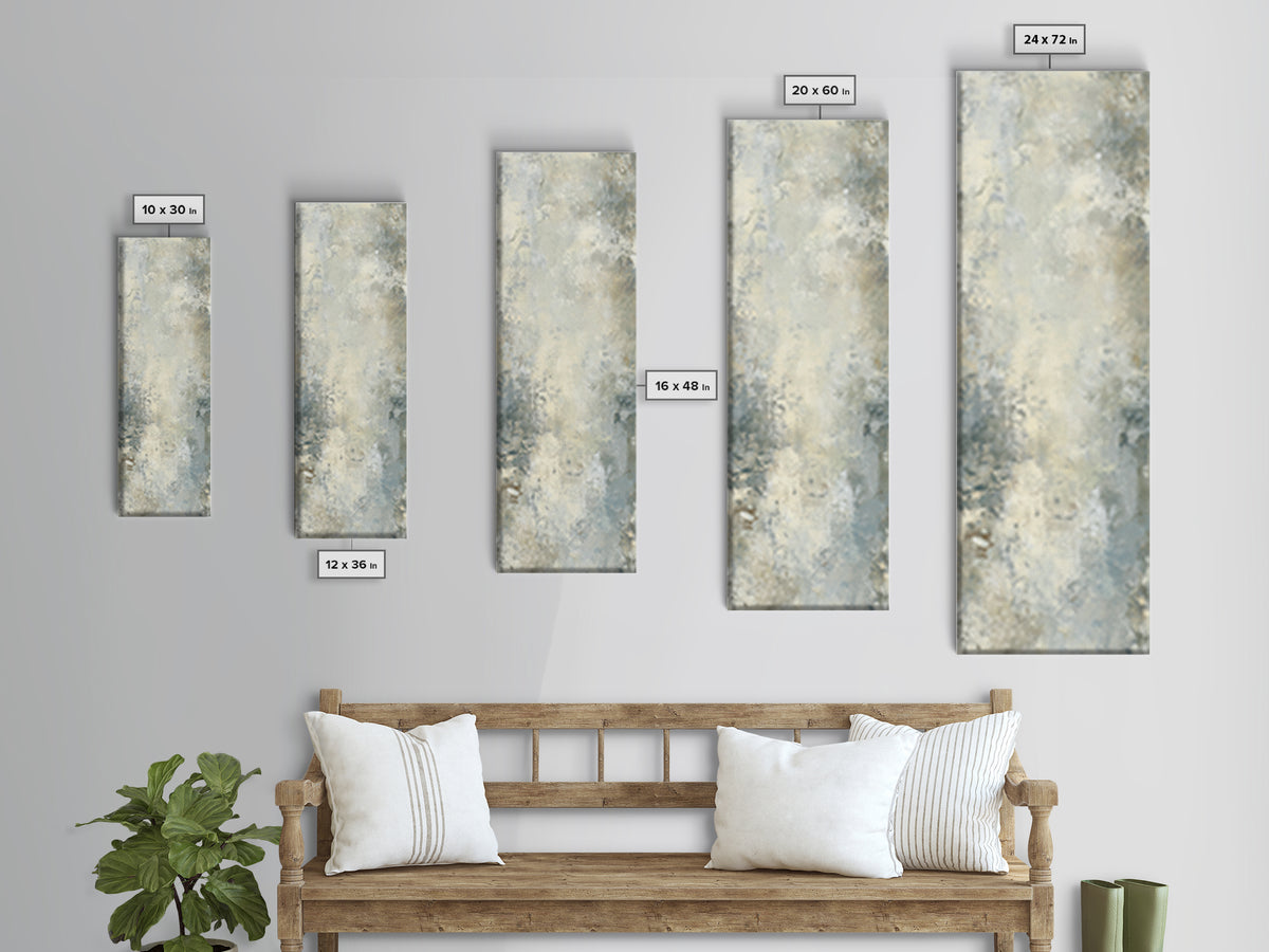Light Marble Texture Abstract Framed Canvas Print, Waiting Room Art, Printable Art, Waiting Room Decor, Fine Art, Calm, WRA-1x3-84