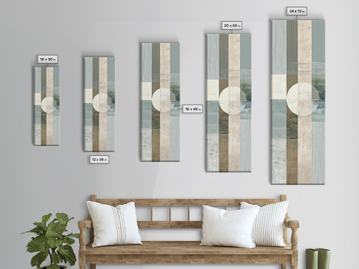 Minimal Geometric Composition Canvas Print, Waiting Room Art, Abstract, Waiting Room Decor, Abstract Art, Calm, Modern Decor, WRA-1x3-89