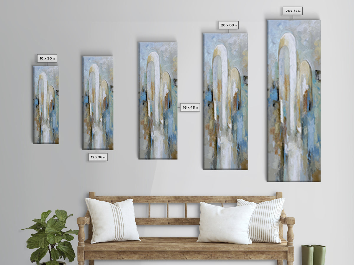 Modern Neutral Arch Abstraction Canvas Print, Waiting Room Art, Neutral Decor, Waiting Room Decor, Abstract Art, Calm, WRA-1x3-9