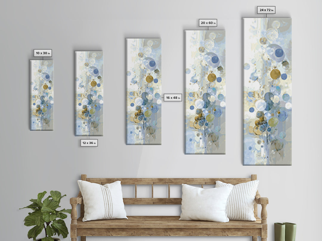 Abstract Circles Suggesting Calm Movement Canvas Print, Waiting Room Art, Fine Art Print, Waiting Room Decor, Abstract Art, WRA-1x3-94