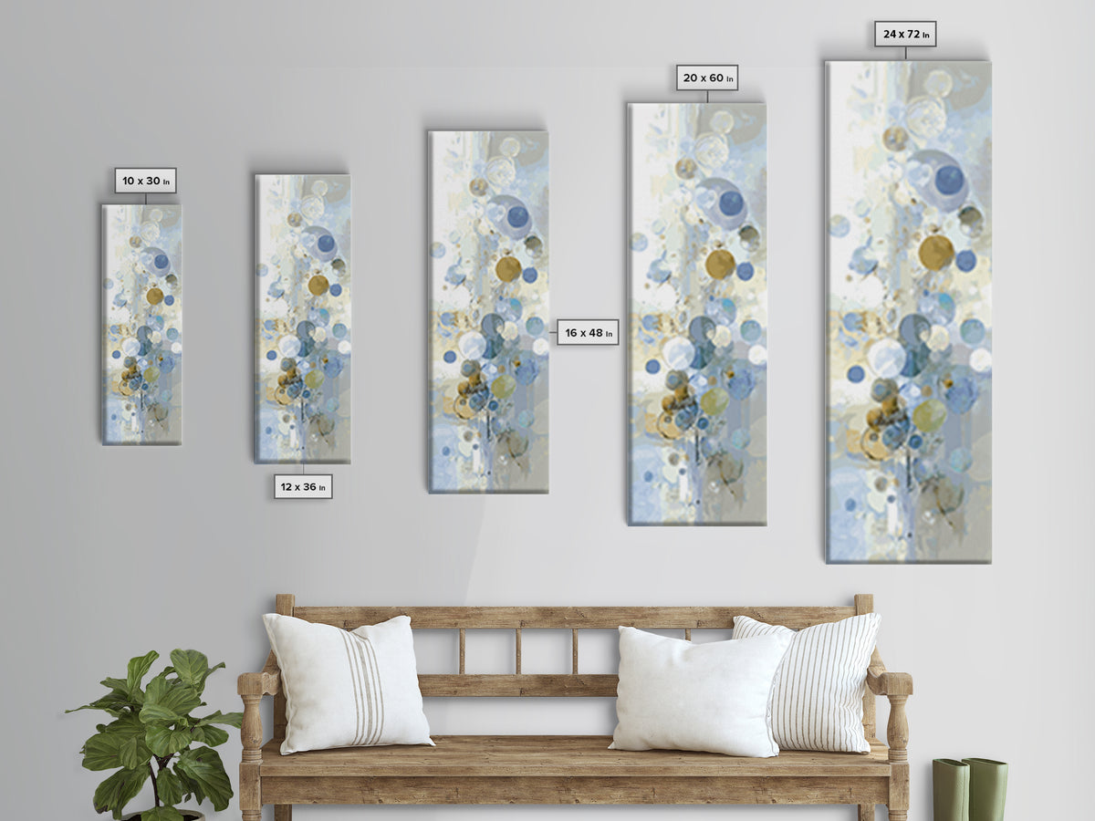 Abstract Circles Suggesting Calm Movement Canvas Print, Waiting Room Art, Fine Art Print, Waiting Room Decor, Abstract Art, WRA-1x3-94