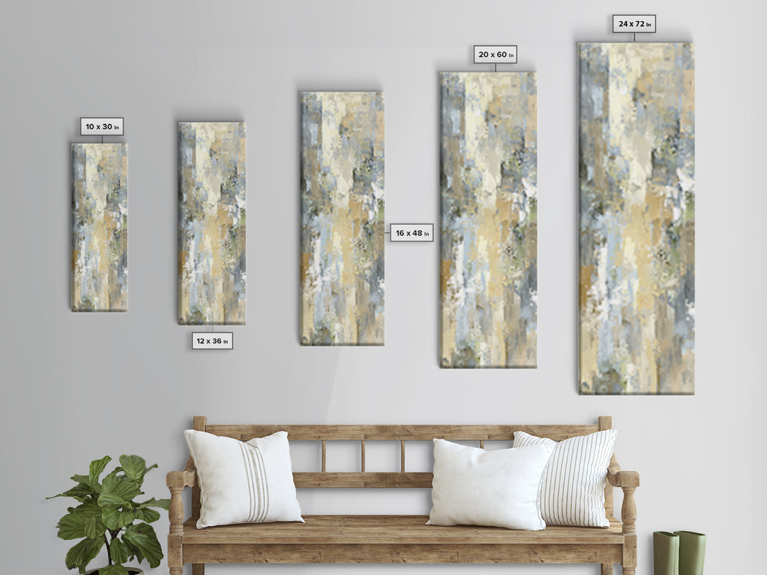 Warm Desert Sunrise Canvas Print, Waiting Room Art, Dental Art, Waiting Room Decor, Fine Art, Calm, Textured Painting, WRA-1x3-97