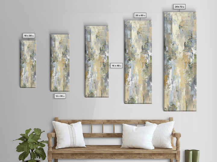 Warm Desert Sunrise Canvas Print, Waiting Room Art, Dental Art, Waiting Room Decor, Fine Art, Calm, Textured Painting, WRA-1x3-97