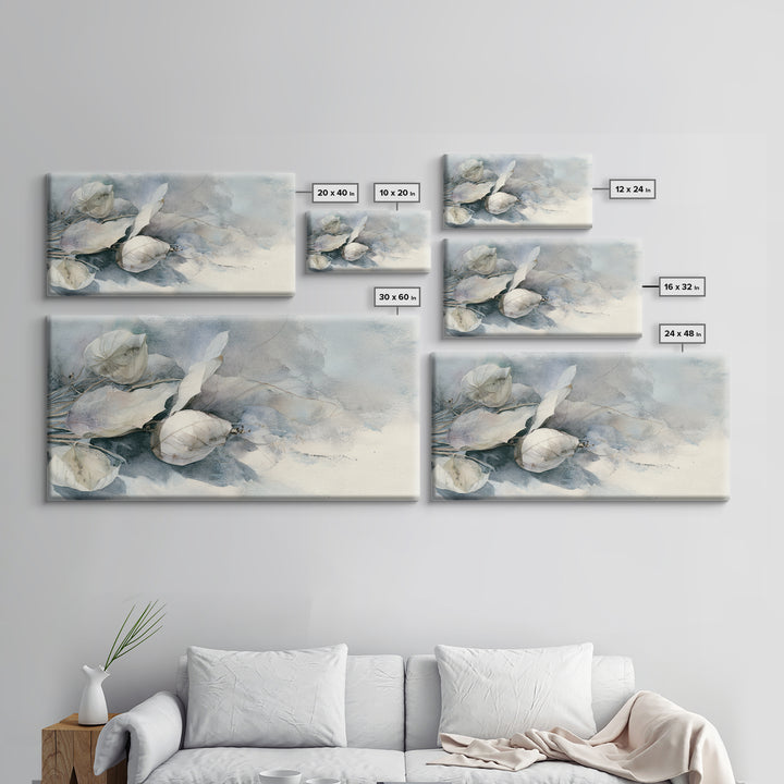 Soft Lavender Botanical Still Life Framed Canvas Print, Waiting Room Art, Home Decor, Waiting Room Decor, Fine Art, Calm, WRA-2x1-40