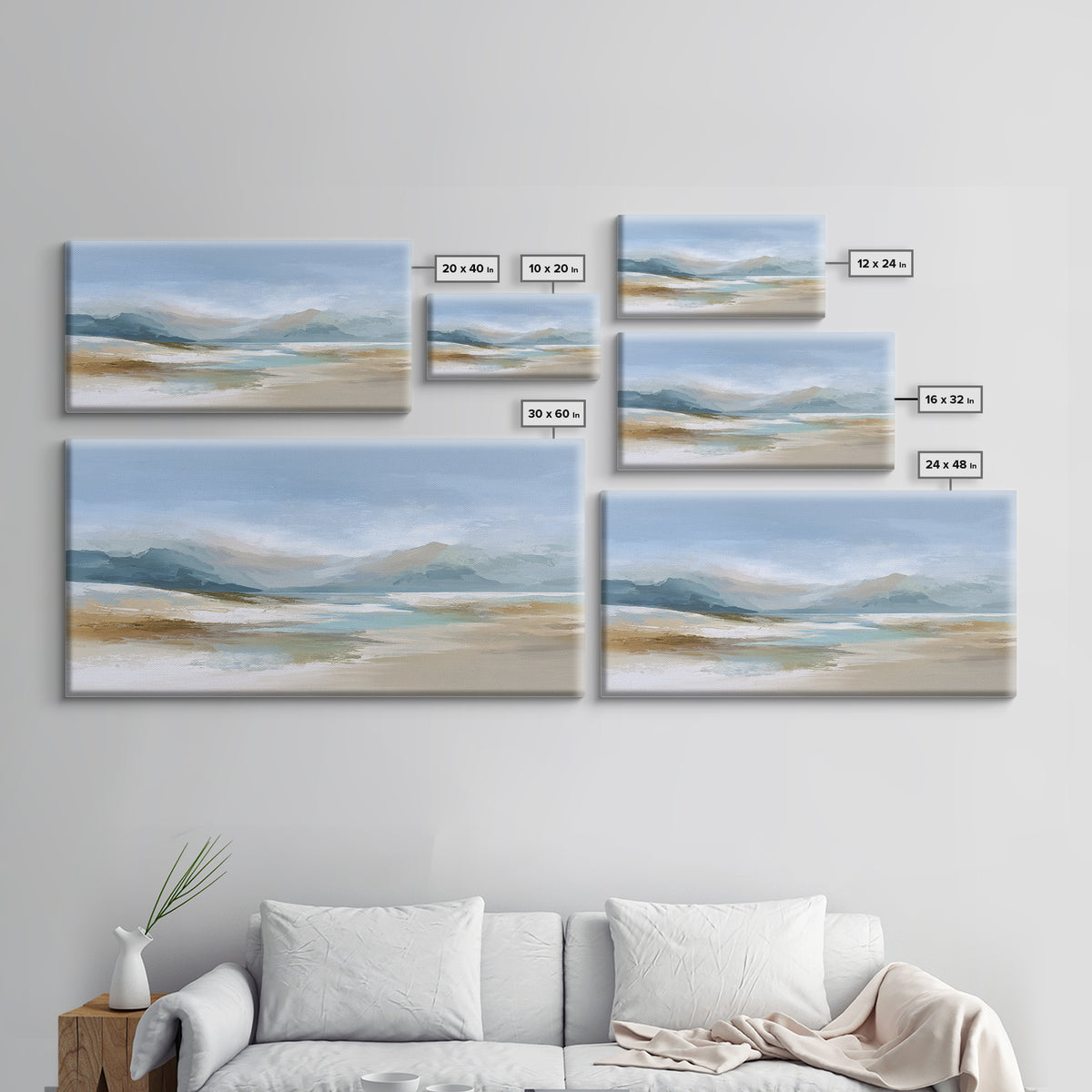 Modern Neutral Arch Abstraction Canvas Print, Waiting Room Art, Contemporary Art, Waiting Room Decor, Abstract Art, Calm, WRA-2x1-41
