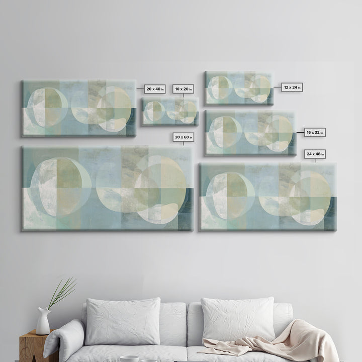 Minimal Geometric Composition Canvas Print, Waiting Room Art, Abstract Art, Waiting Room Decor, Calm, Landscape, WRA-2x1-49