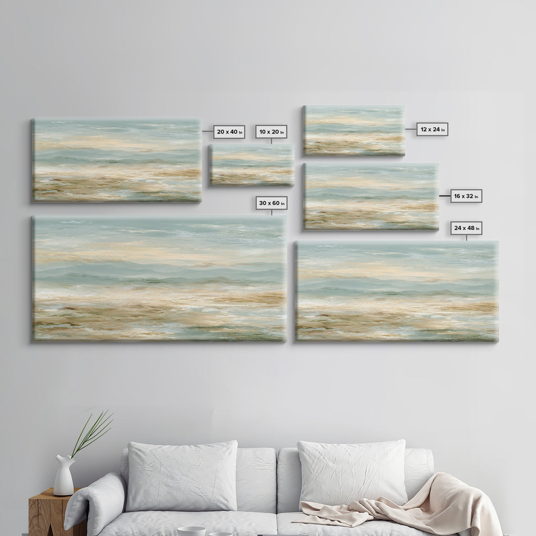 Warm Desert Sunrise Canvas Print, Waiting Room Art, Wall Decor, Waiting Room Decor, Fine Art, Calm, Minimalist Wall Art, WRA-2x1-57