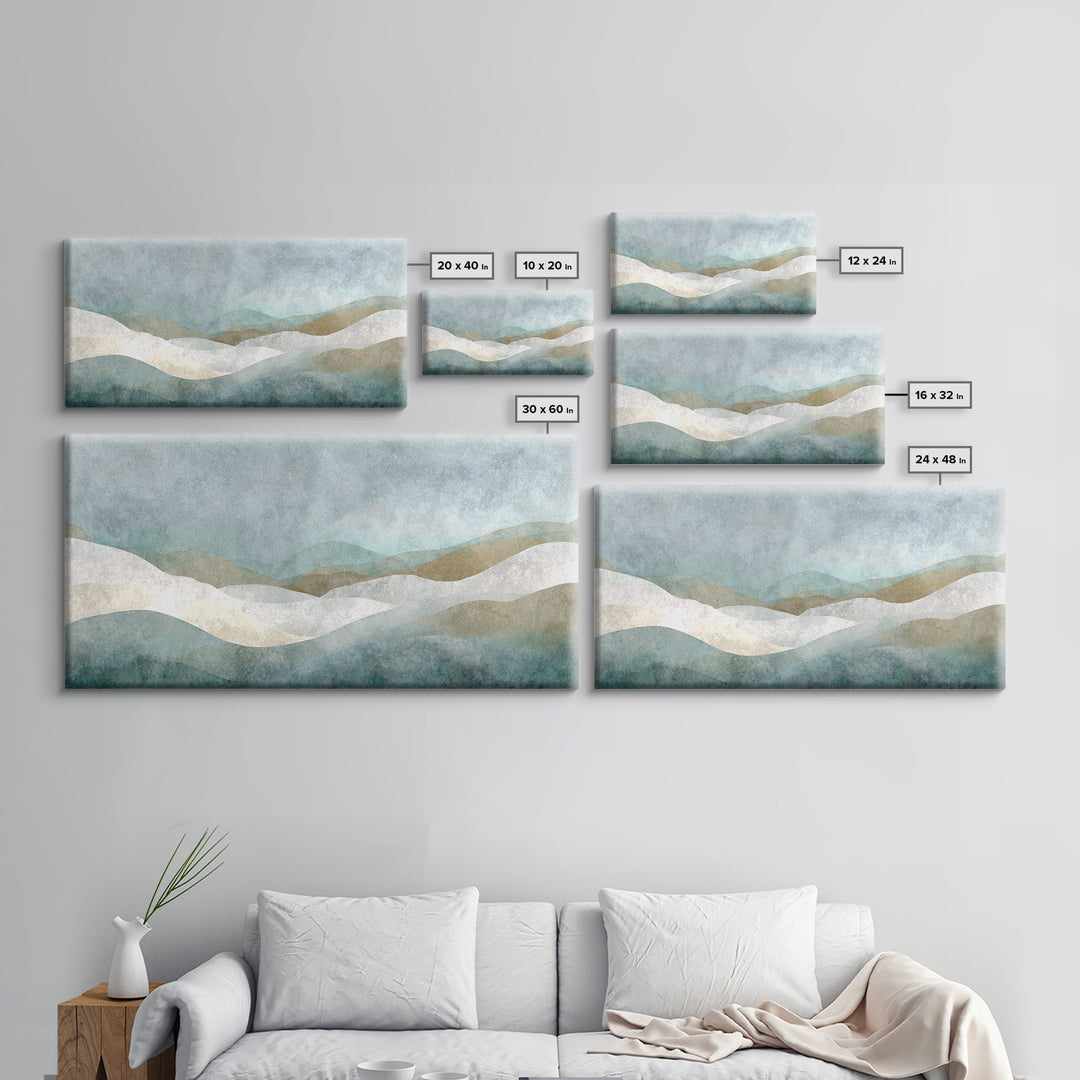 Minimal Geometric Composition Canvas Print, Waiting Room Art, Abstract Art, Waiting Room Decor, Calm, Landscape, WRA-2x1-73