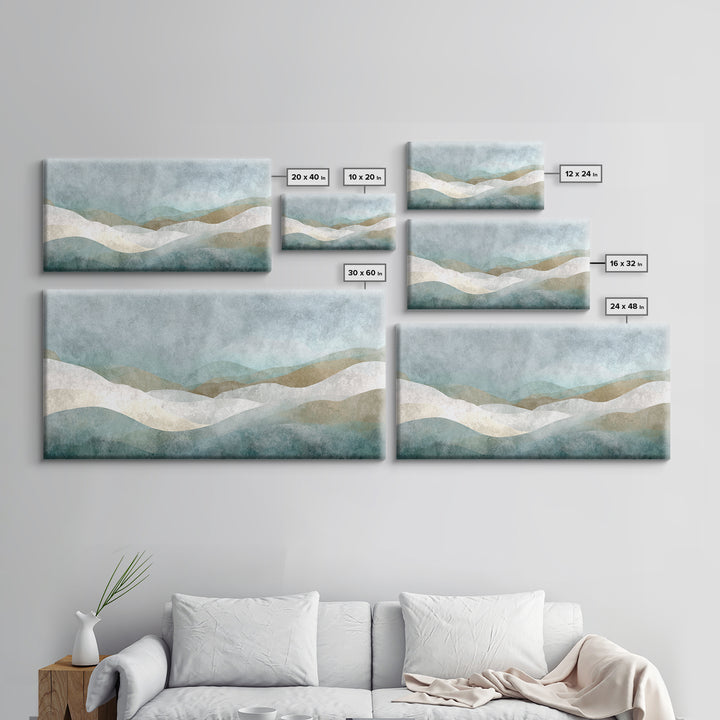 Minimal Geometric Composition Canvas Print, Waiting Room Art, Abstract Art, Waiting Room Decor, Calm, Landscape, WRA-2x1-73