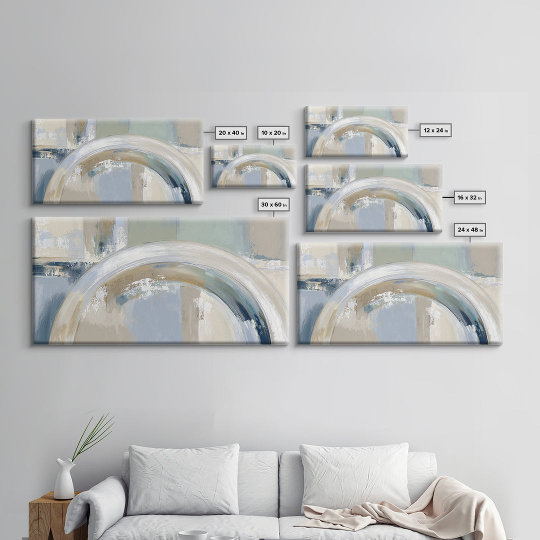 Modern Neutral Arch Abstraction Canvas Print, Waiting Room Art, Wall Sculpture, Waiting Room Decor, Calm, Dog Wall Art, WRA-2x1-89