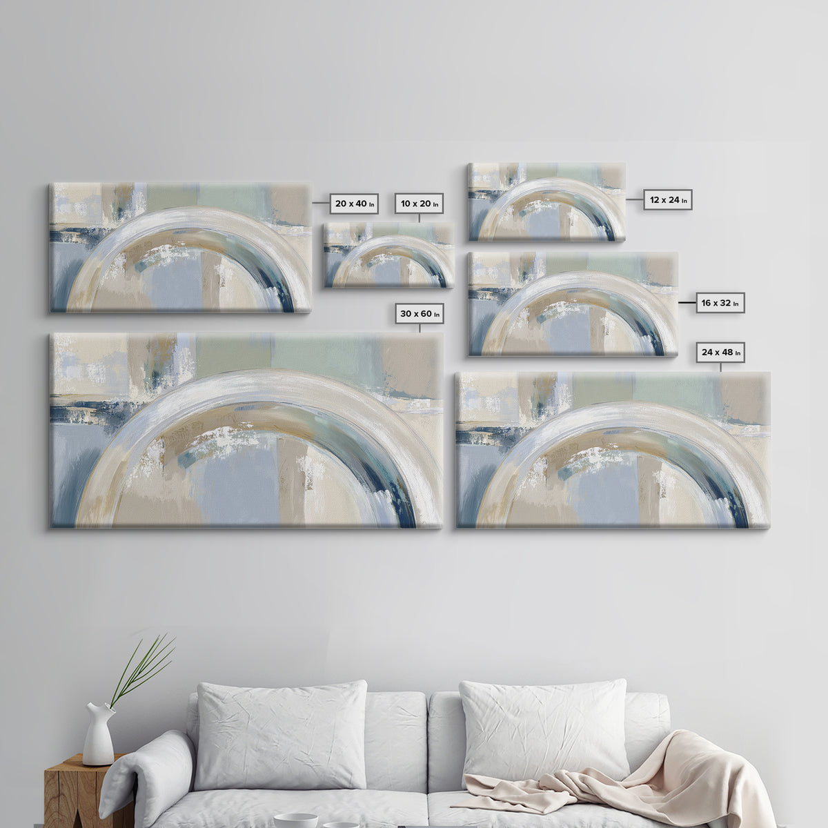 Modern Neutral Arch Abstraction Canvas Print, Waiting Room Art, Wall Sculpture, Waiting Room Decor, Calm, Dog Wall Art, WRA-2x1-89
