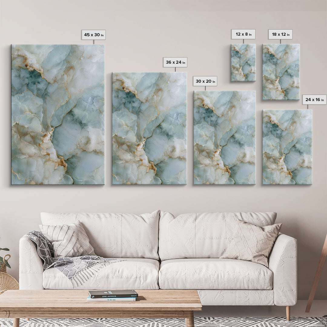 Light Marble Texture Abstract Canvas Print, Waiting Room Art, Therapy Office Decor, Waiting Room Decor, Abstract Art, Calm, WRA-2x3-32