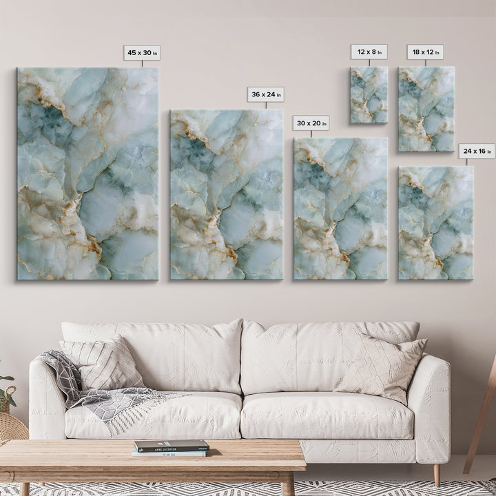 Light Marble Texture Abstract Canvas Print, Waiting Room Art, Therapy Office Decor, Waiting Room Decor, Abstract Art, Calm, WRA-2x3-32