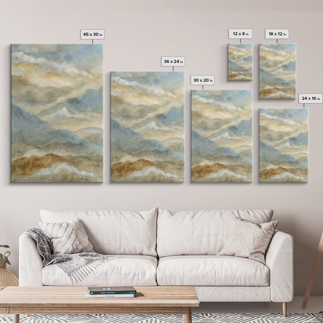 Warm Desert Sunrise Canvas Print, Waiting Room Art, Office Decor, Waiting Room Decor, Oil Painting, Calm, Gallery Wall Art, WRA-2x3-45