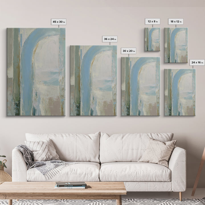 Modern Neutral Arch Abstraction Canvas Print, Waiting Room Art, Home Decor, Waiting Room Decor, Abstract Art, Calm, Modern Art, WRA-2x3-5