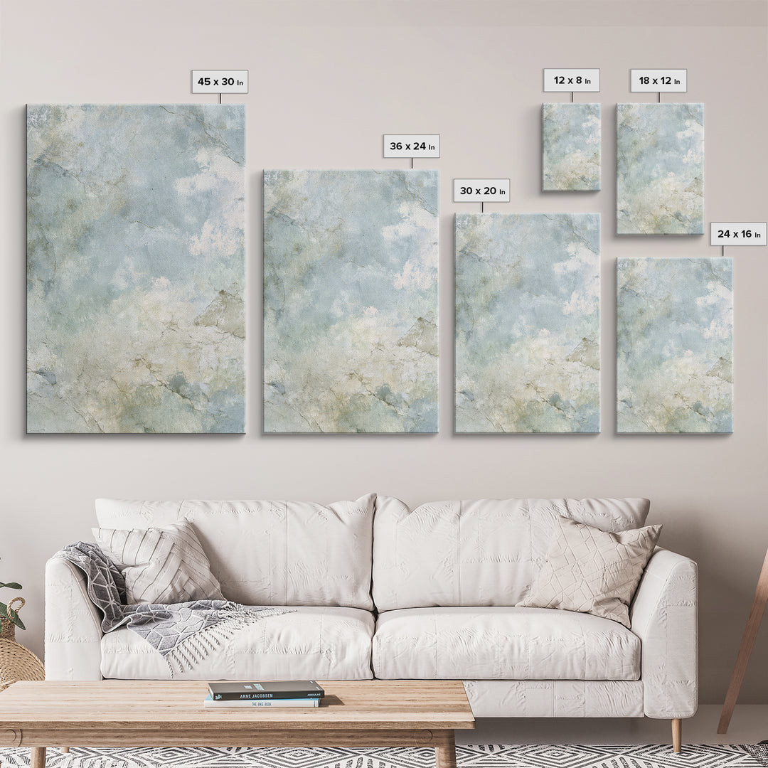 Light Marble Texture Abstract Framed Canvas Print, Waiting Room Art, Contemporary Art, Waiting Room Decor, Abstract Art, Calm, WRA-2x3-80
