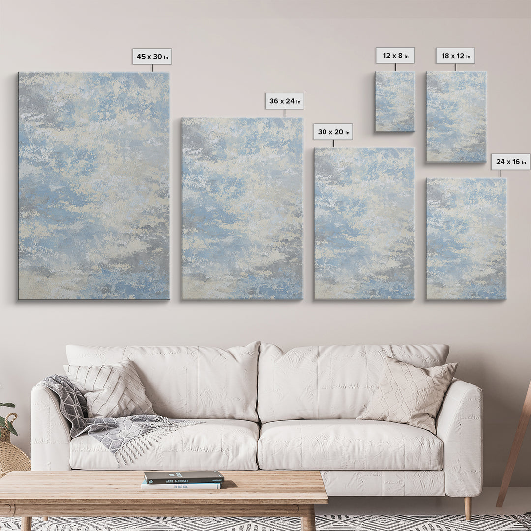 Soft Abstract Waves Canvas Print, Waiting Room Art, Office Decor, Waiting Room Decor, Abstract Art, Calm, Gallery Wall Art, WRA-2x3-82
