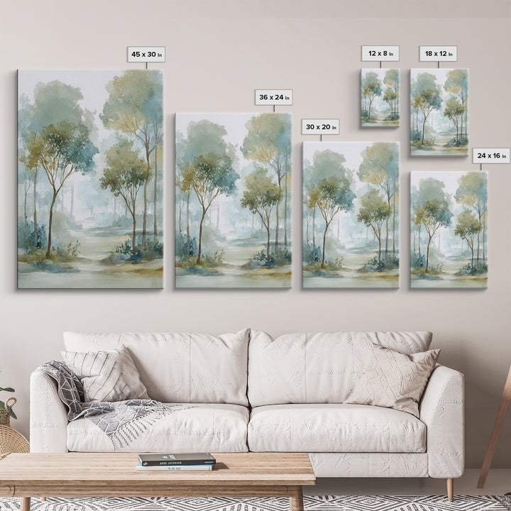 Misty Forest Path Canvas Print, Waiting Room Art, Office Wall Decor, Waiting Room Decor, Fine Art, Calm, Photography Print, WRA-2x3-91