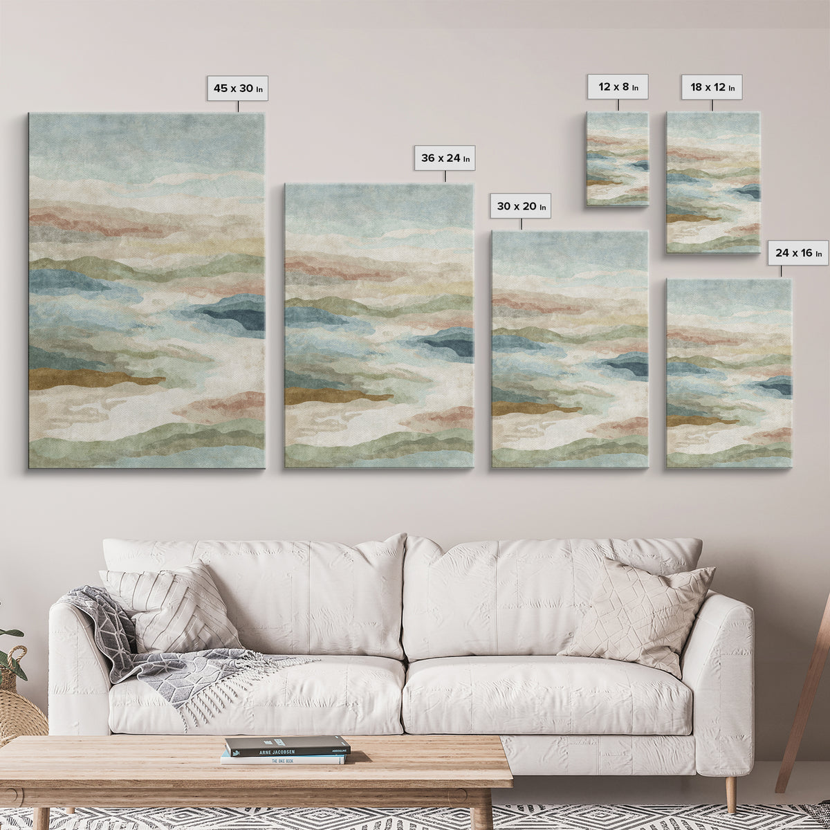 Warm Desert Sunrise Framed Canvas Print, Waiting Room Art, Wall Sculpture, Waiting Room Decor, Fine Art, Calm, Dog Wall Art, WRA-2x3-93
