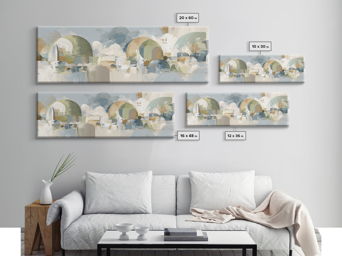 Modern Neutral Arch Abstraction Canvas Print, Waiting Room Art, Wall Sculpture, Waiting Room Decor, Calm, Dog Wall Art, WRA-3x1-13