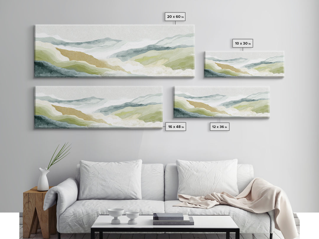 Light Marble Texture Abstract Canvas Print, Waiting Room Art, Landscape, Waiting Room Decor, Abstract Art, Calm, Neutral Decor, WRA-3x1-16