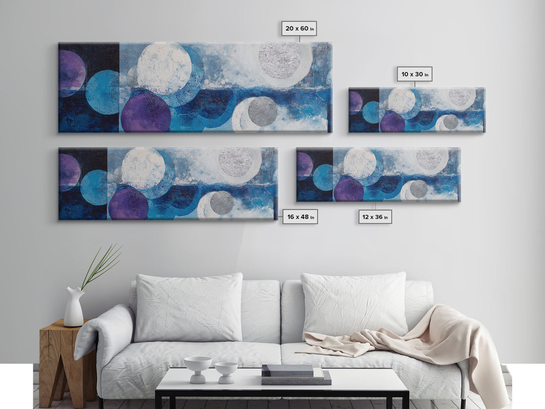 Calming Landscape with Open Sky and Gentle Framed Canvas Print, Waiting Room Art, Gallery Wall Art, Waiting Room Decor, Calm, WRA-3x1-17