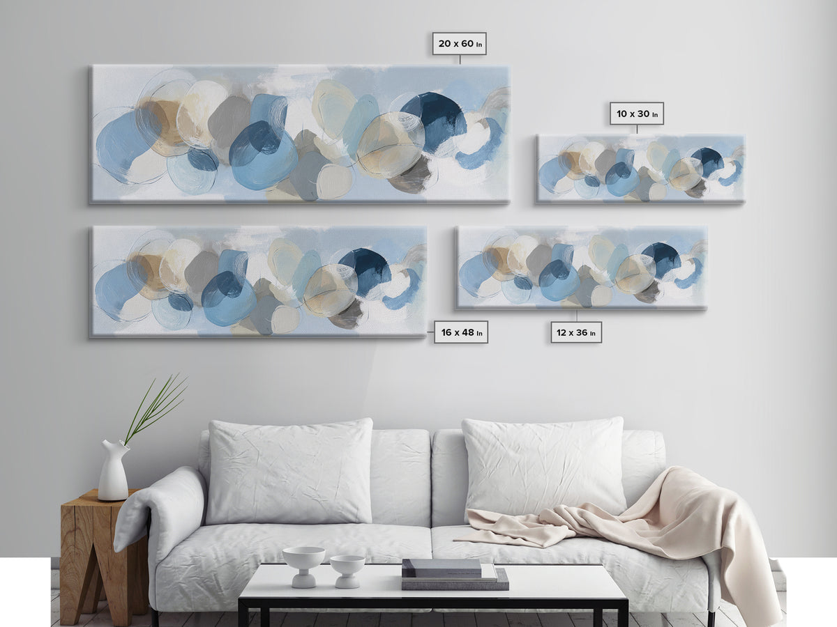 Modern Neutral Arch Abstraction Framed Canvas Print, Waiting Room Art, Office Wall Decor, Waiting Room Decor, Abstract Art, WRA-3x1-37