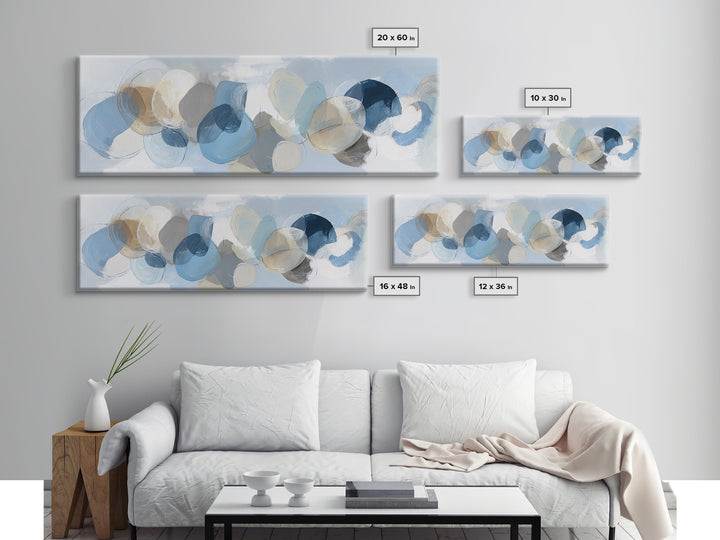 Modern Neutral Arch Abstraction Framed Canvas Print, Waiting Room Art, Office Wall Decor, Waiting Room Decor, Abstract Art, WRA-3x1-37