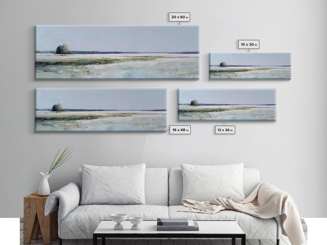 Open Field with Distant Tree Canvas Print, Waiting Room Art, Fine Art Print, Waiting Room Decor, Fine Art, Calm, Wall Decor, WRA-3x1-39