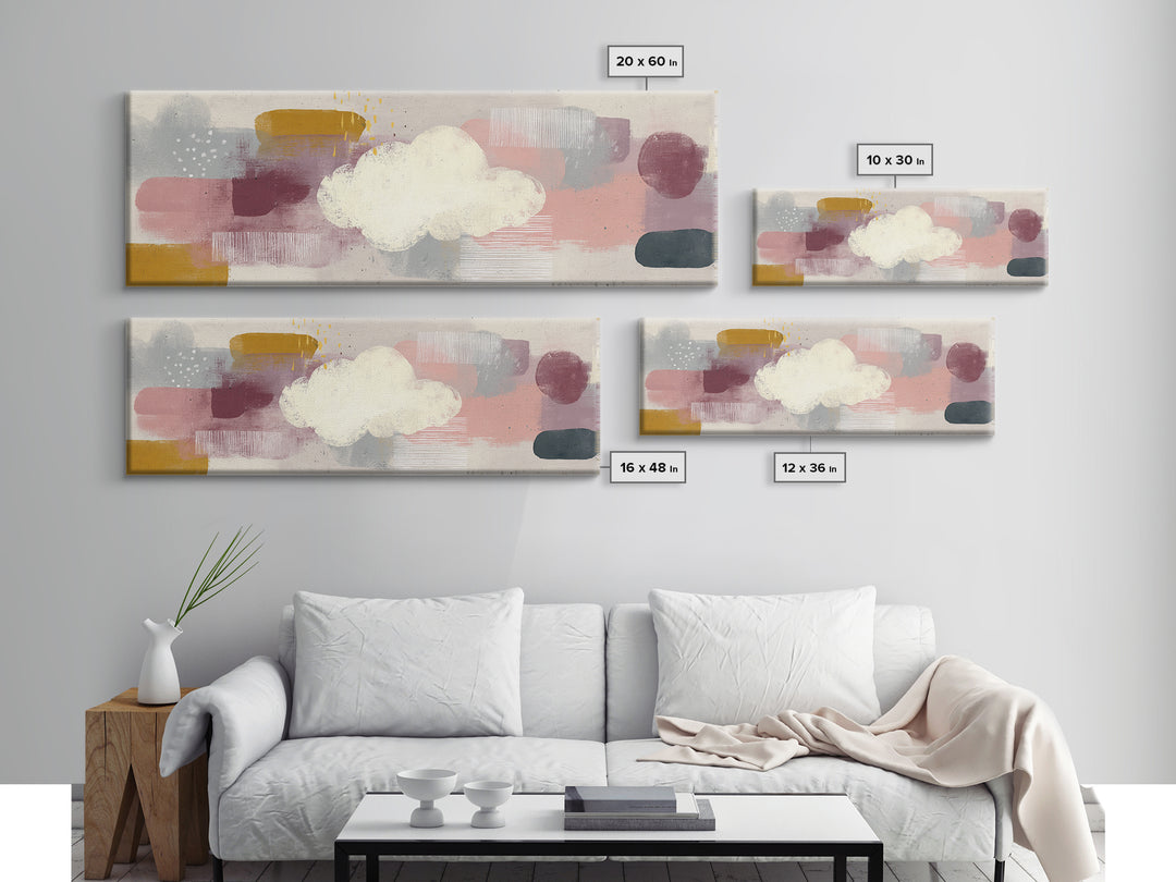 Neutral Botanical Branch Canvas Print, Waiting Room Art, Art, Waiting Room Decor, Calm, Bauhaus Print, Minimalist Wall Art, WRA-3x1-43