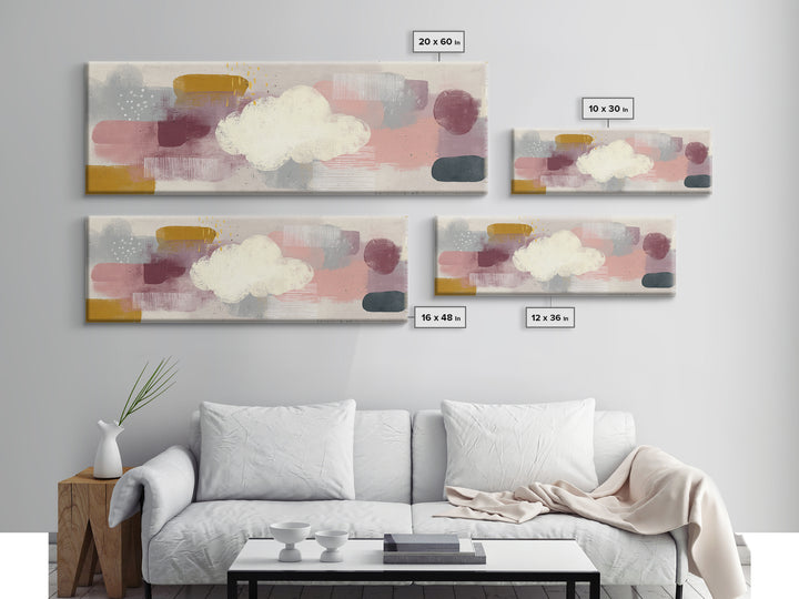 Neutral Botanical Branch Canvas Print, Waiting Room Art, Art, Waiting Room Decor, Calm, Bauhaus Print, Minimalist Wall Art, WRA-3x1-43