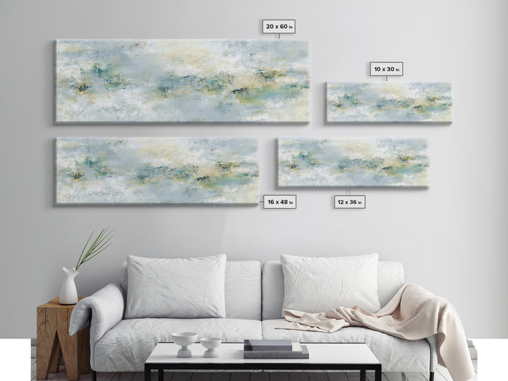 Light Marble Texture Abstract Canvas Print, Waiting Room Art, Minimalist Decor, Waiting Room Decor, Abstract Art, Calm, WRA-3x1-88