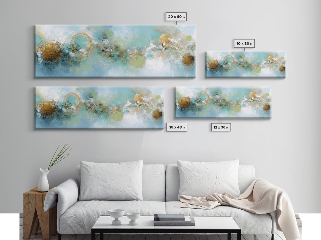 Abstract Circles Suggesting Calm Movement Canvas Print, Waiting Room Art, Dental Wall Art, Waiting Room Decor, Fine Art, Calm, WRA-3x1-98