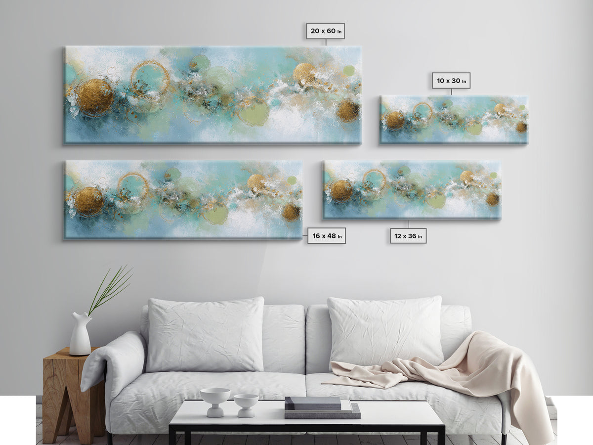 Abstract Circles Suggesting Calm Movement Canvas Print, Waiting Room Art, Dental Wall Art, Waiting Room Decor, Fine Art, Calm, WRA-3x1-98