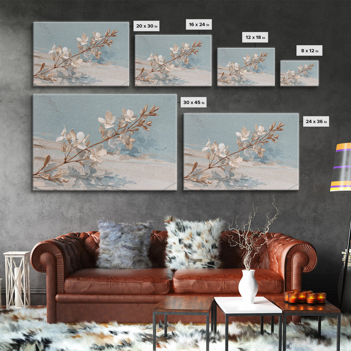 Coastal Horizon with Pale Sand and Water Canvas Print, Waiting Room Art, Digital Art Print, Waiting Room Decor, Fine Art, Calm, WRA-3x2-61