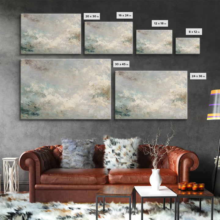 Light Marble Texture Abstract Canvas Print, Waiting Room Art, Dental Art, Waiting Room Decor, Abstract Art, Calm, WRA-3x2-76