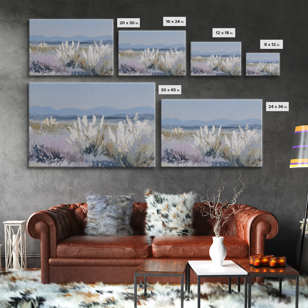 Soft Lavender Botanical Still Life Framed Canvas Print, Waiting Room Art, Art Print, Waiting Room Decor, Watercolor Art, Calm, WRA-3x2-96