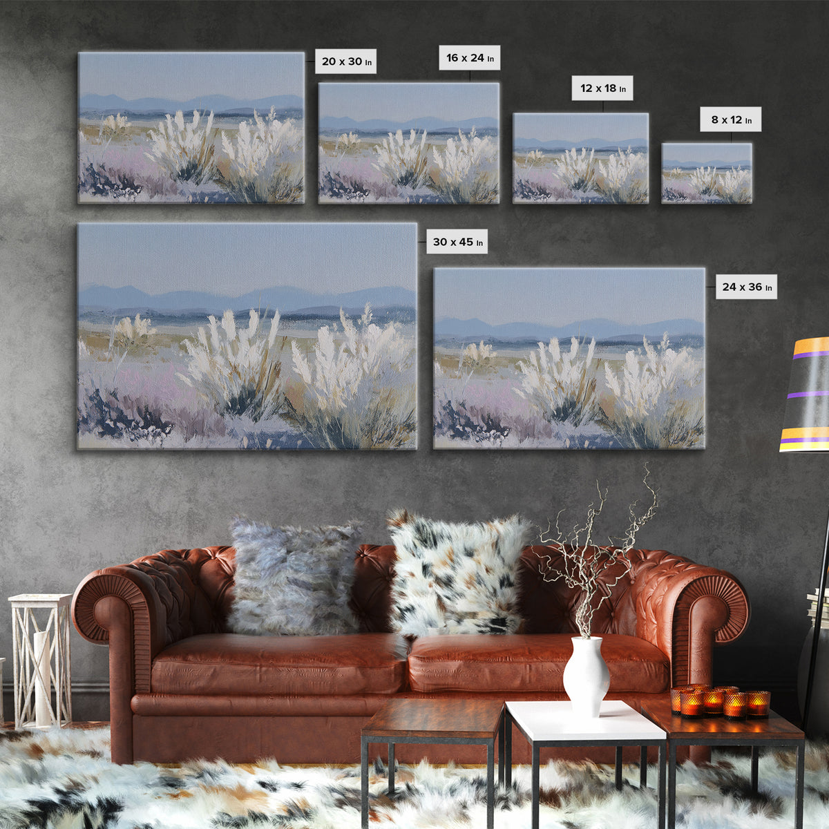 Soft Lavender Botanical Still Life Framed Canvas Print, Waiting Room Art, Art Print, Waiting Room Decor, Watercolor Art, Calm, WRA-3x2-96
