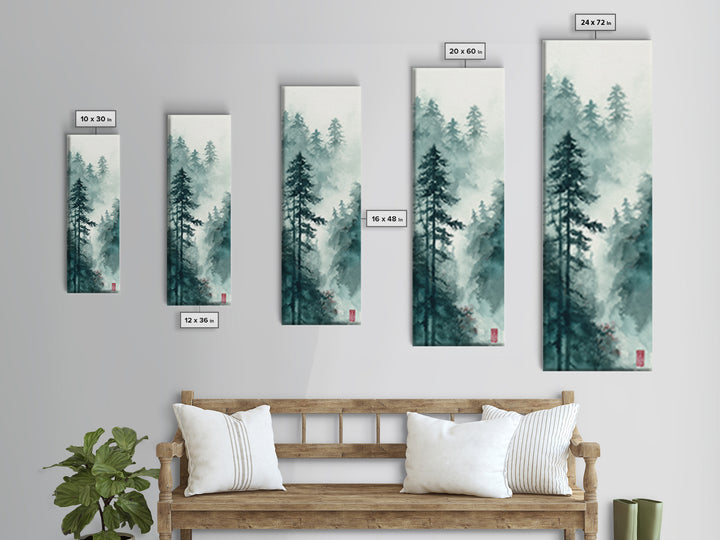 Calm Face with Closed Eyes and Simple Framed Canvas Print, Zen Art, Statement Artwork, Living Room Decor, Fine Art, Zen, ZEN-1x3-34