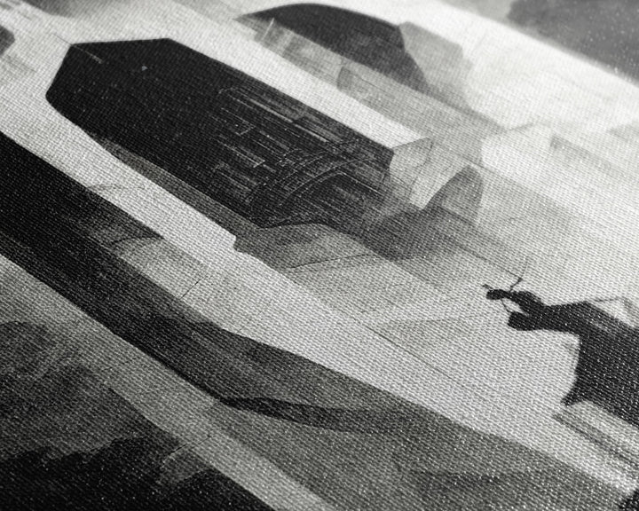 Vintage Style Art Deco Statue Study, Framed Canvas Print, Retro Style Wall Art, 1920s - 1930s style Art