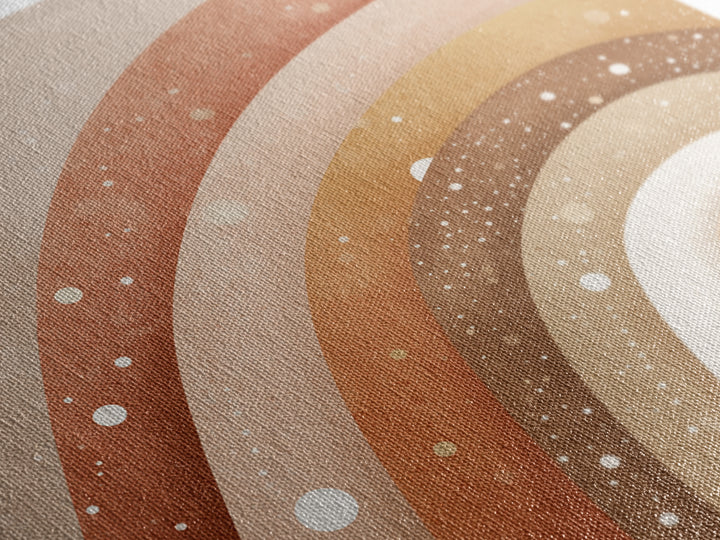 Earthy Boho Rainbow Arches Wall Art, Neutral Nursery Decor, Terracotta Abstract Print, Kids Room Decor, Modern Home Decor