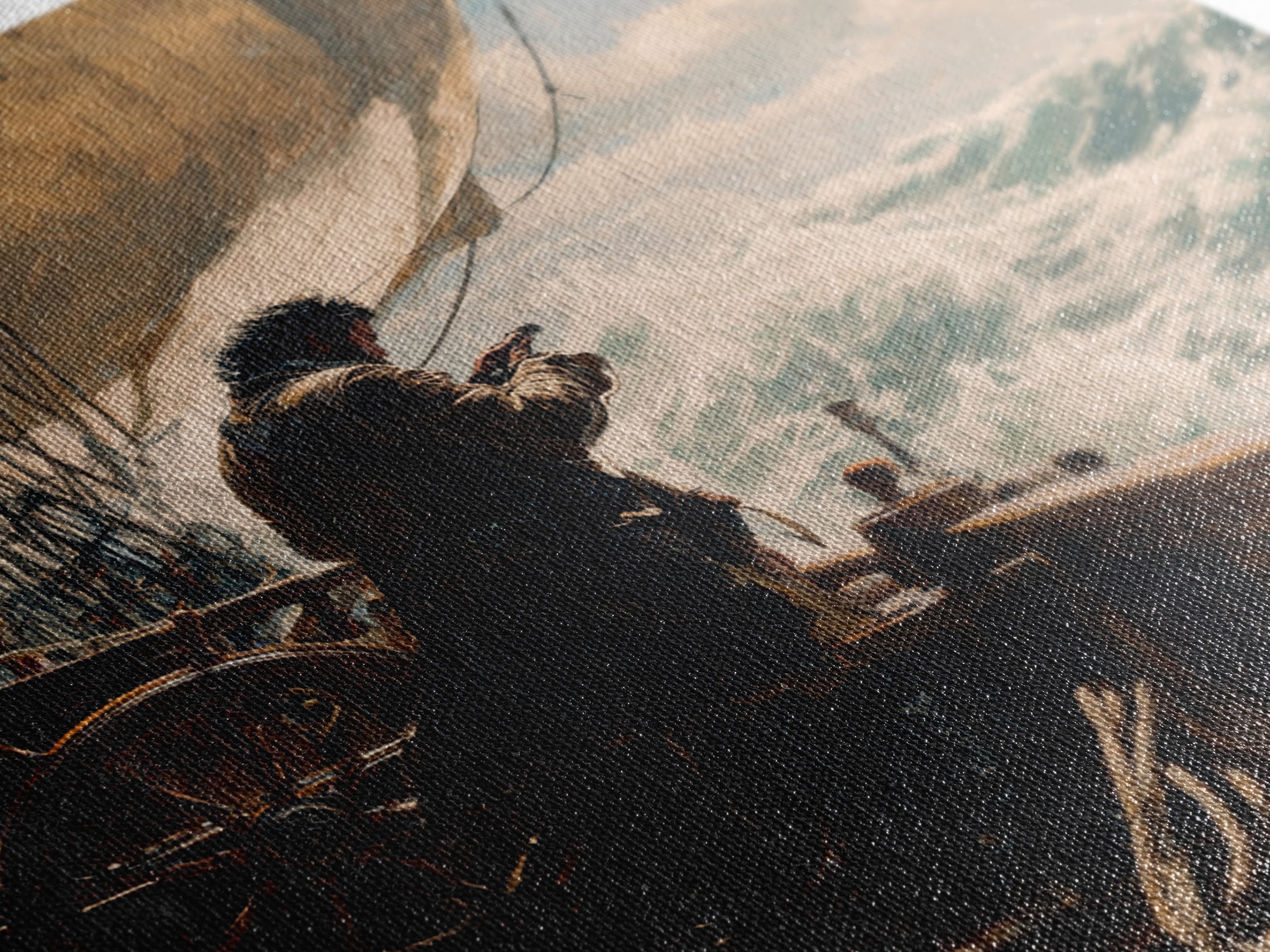 Stormy Sailor On Tall Ship Wall Art, Nautical Oil Painting, Coastal Decor, Maritime Canvas, Ocean Gift For Him, Living Room Decor