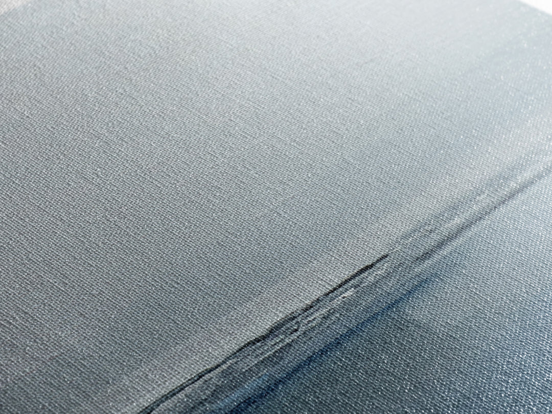 Minimal Misty Seascape In Soft Grey And Blue Wall Art, Neutral Abstract Ocean Canvas Print For Modern Decor