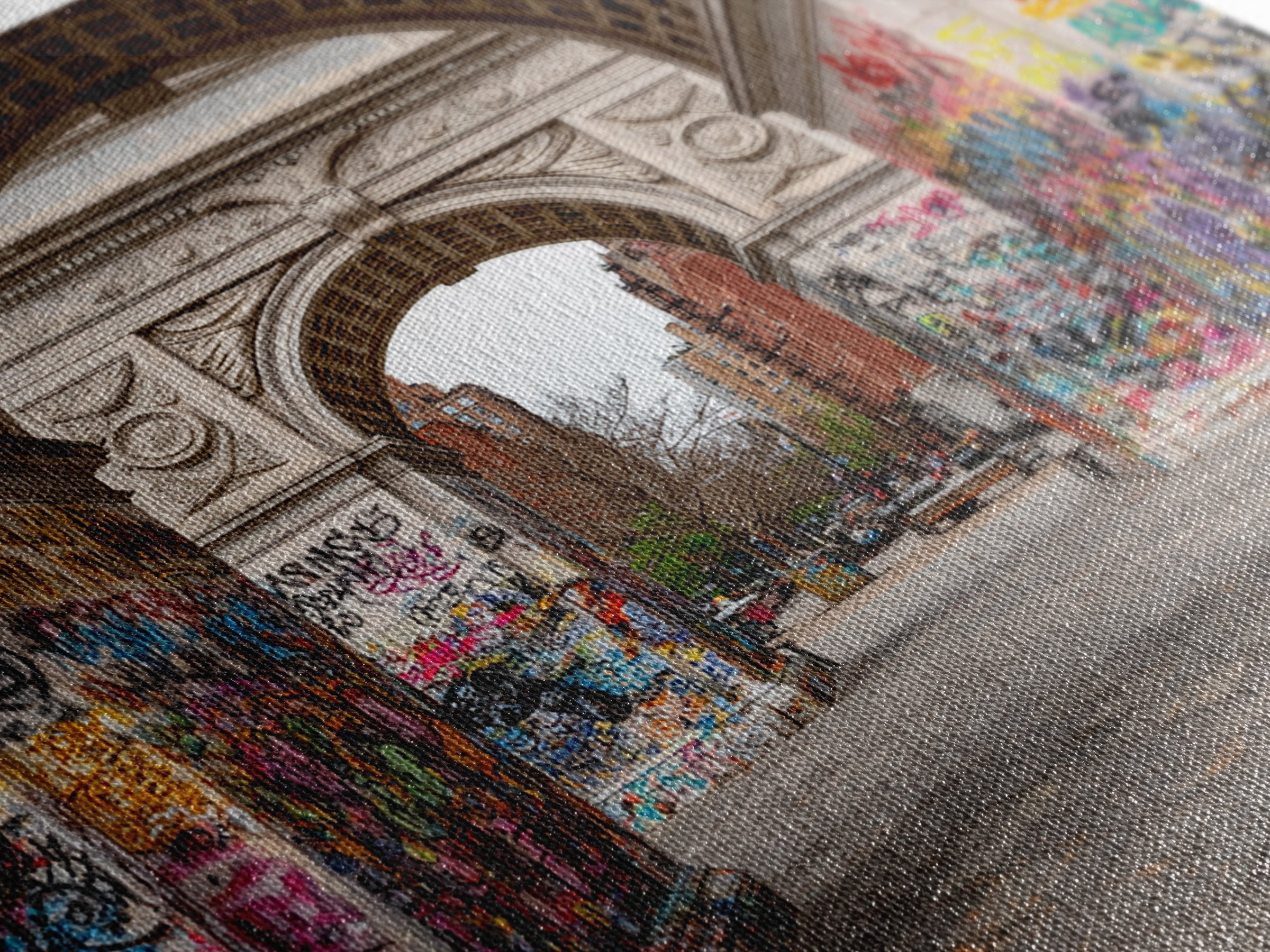 Graffiti Covered Washington Square Arch Wall Art, New York City Urban Photography Print For Modern Apartment Wall Decor Gift